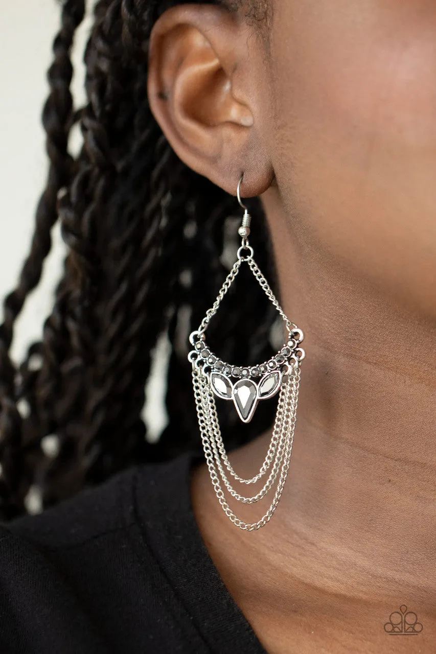 Burst into TIERS Silver Paparazzi Earrings