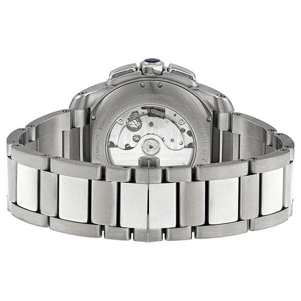 Cartier Calibre de Cartier Silver Dial Chronograph Automatic Men's Watch W7100045