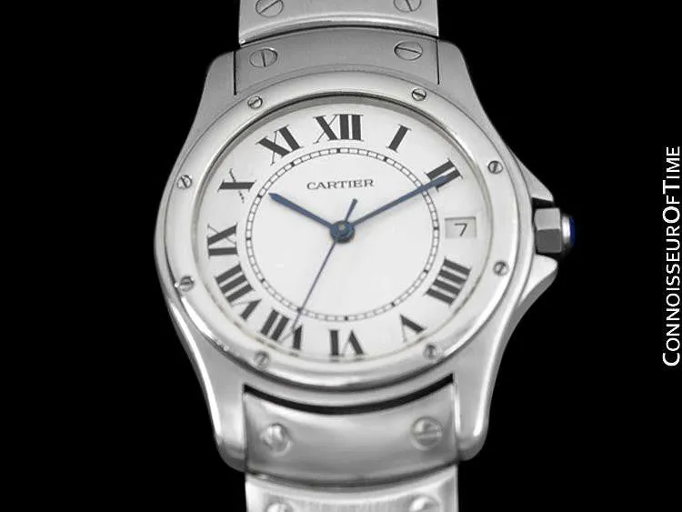 Cartier Santos Ronde Mens Watch, Automatic - Stainless Steel