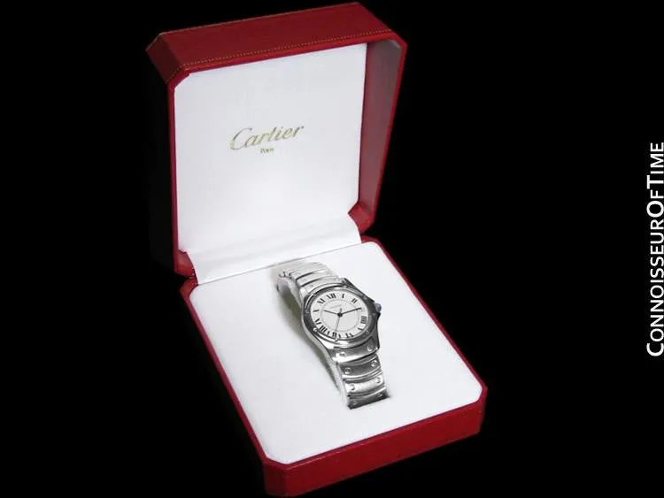 Cartier Santos Ronde Mens Watch, Automatic - Stainless Steel
