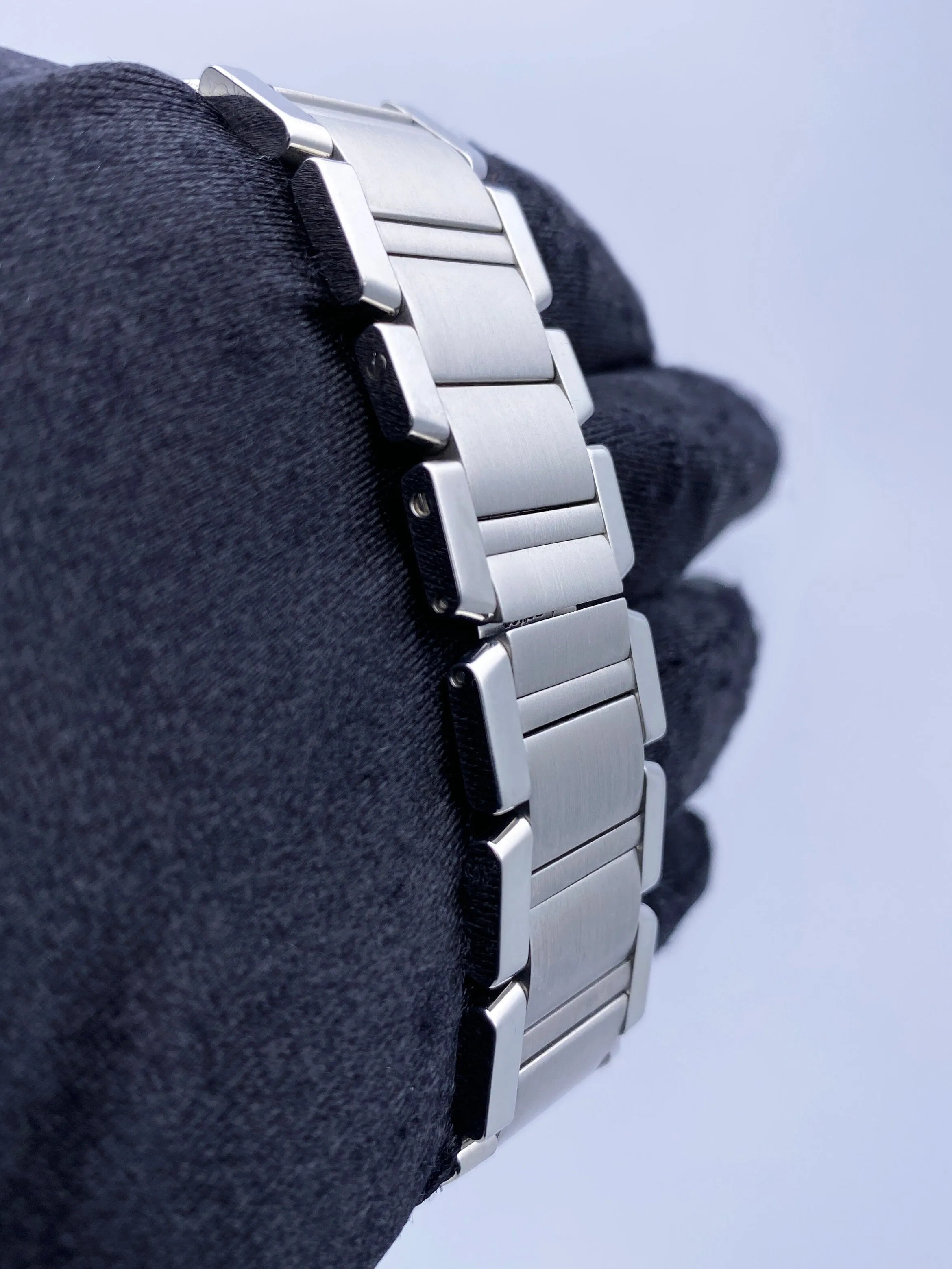 Cartier Tank Francaise W51002Q3 Silver Dial Steel Mens Watch