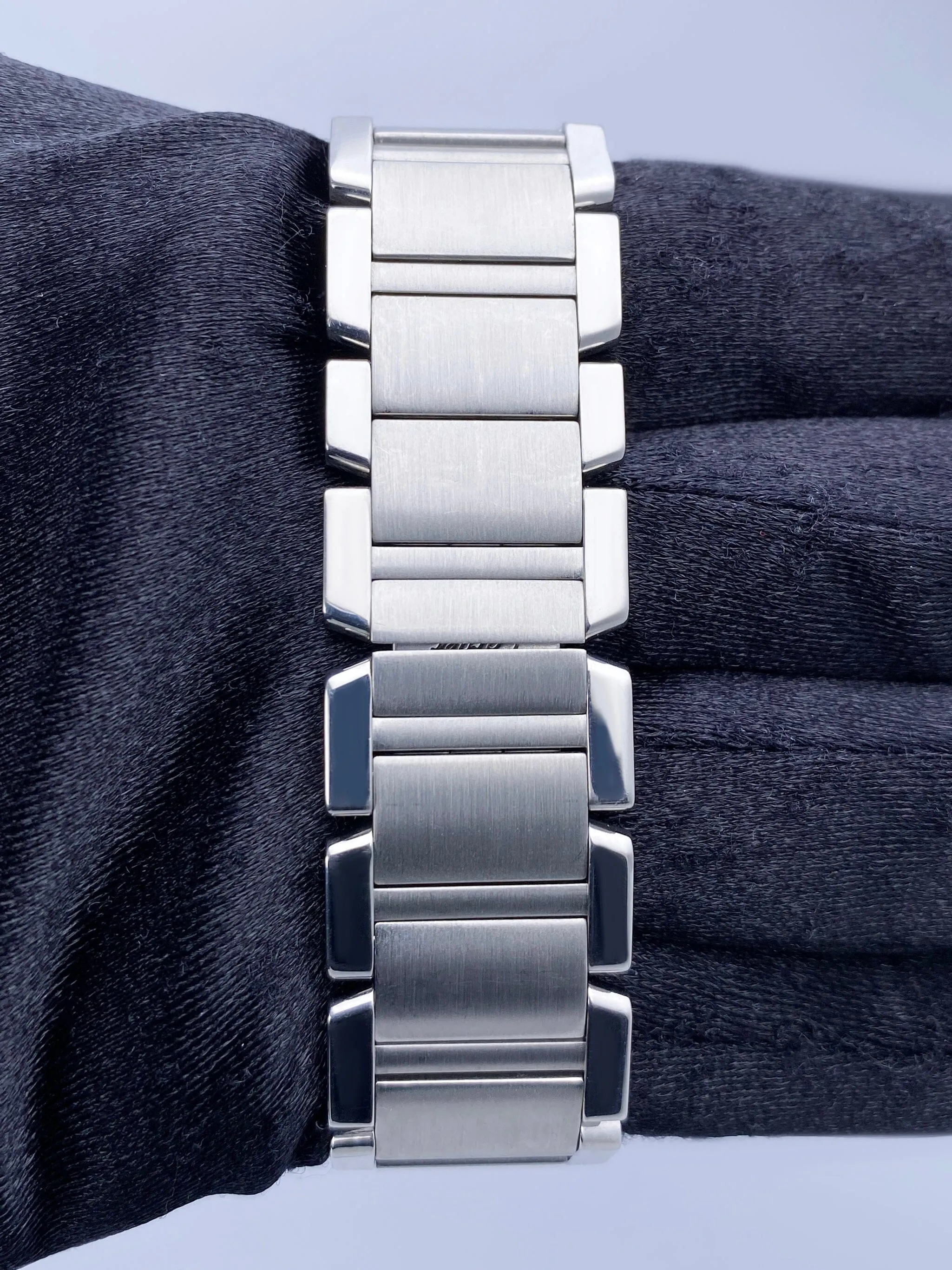 Cartier Tank Francaise W51002Q3 Silver Dial Steel Mens Watch