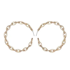Chain Link Hoop Earrings