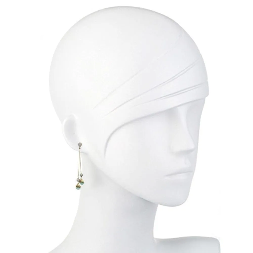 Chalcedony Drop Chandelier Earrings