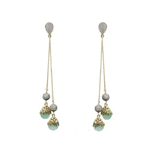 Chalcedony Drop Chandelier Earrings