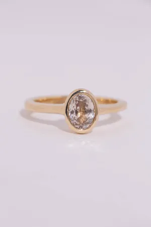 Champagne Sapphire Solitaire