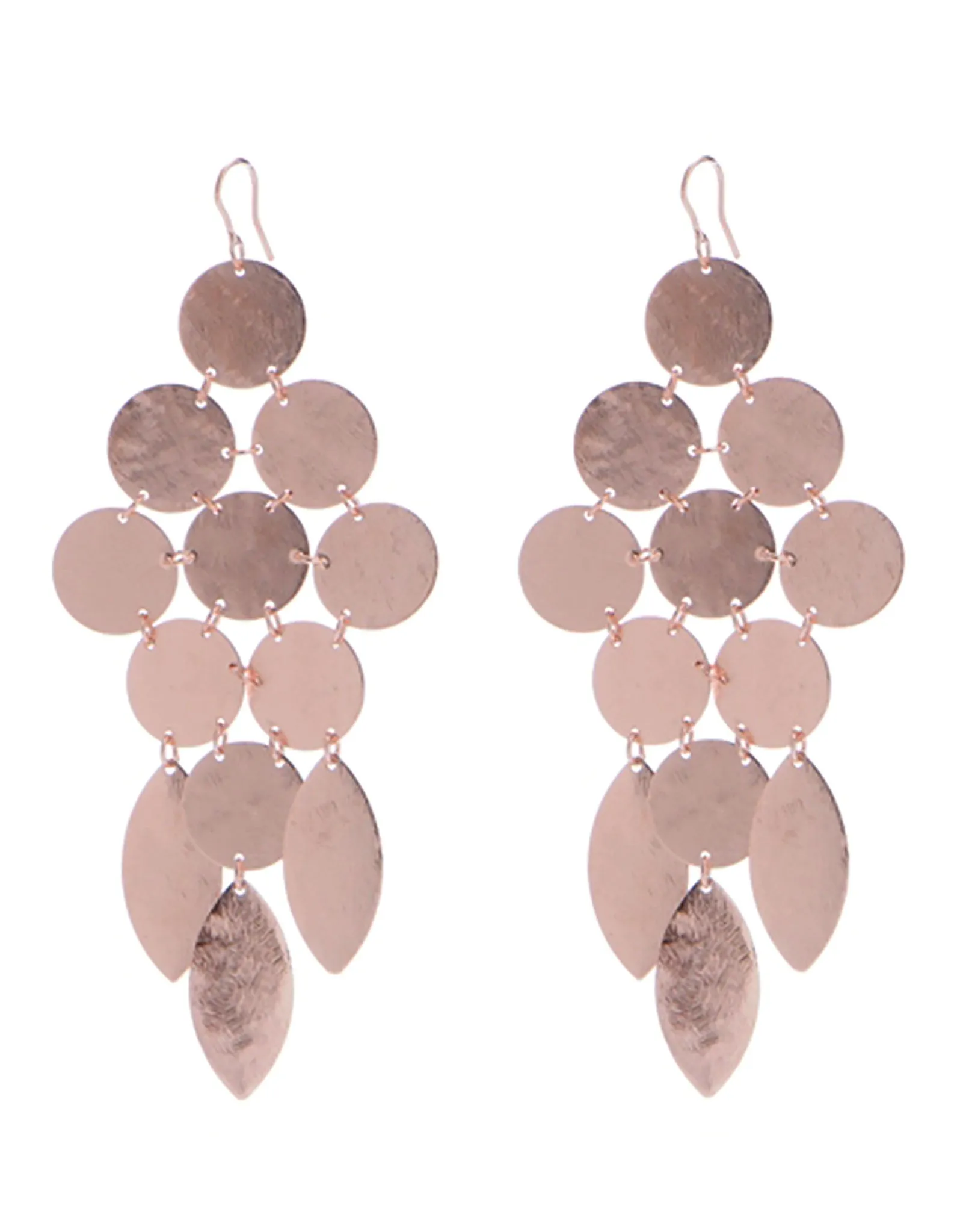Chandelier Earrings in Rose Gold