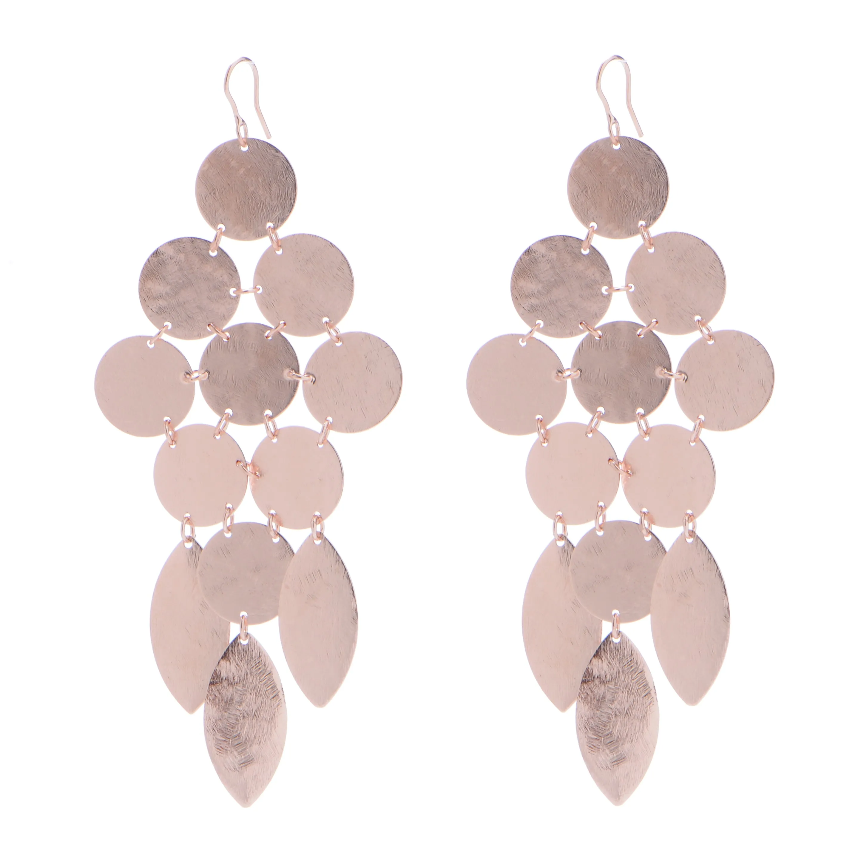Chandelier Earrings in Rose Gold