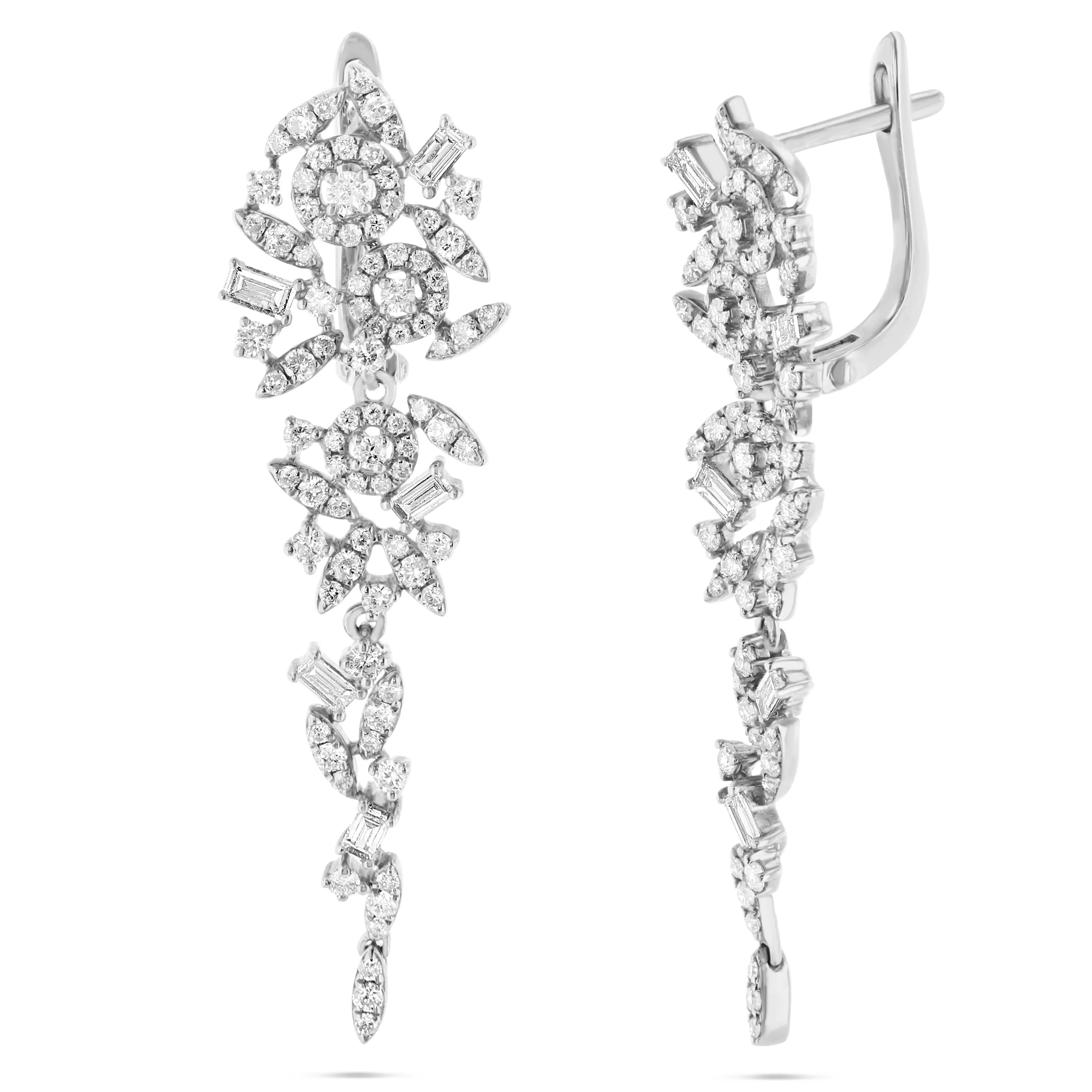Chandelier Mixed Diamond Earrings