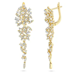 Chandelier Mixed Diamond Earrings