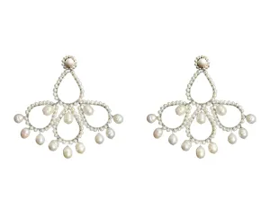 Chandelier Oversized Pearl Earrings
