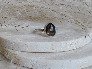 Chocolate Sapphire   Sterling Silver Ring