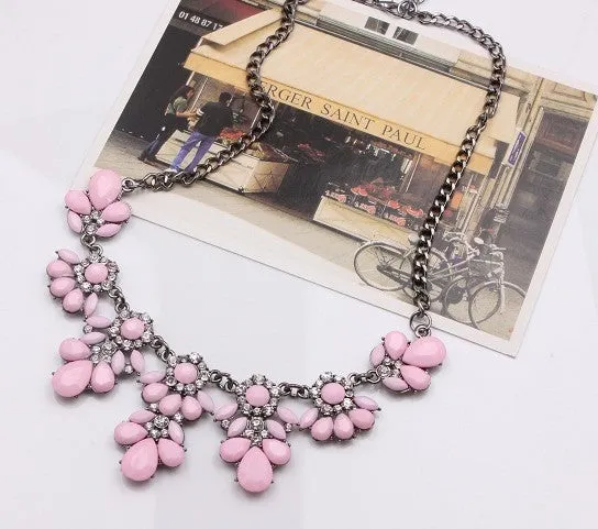 Choker Crystal Gem Collar Necklaces