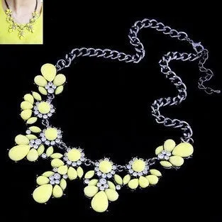 Choker Crystal Gem Collar Necklaces