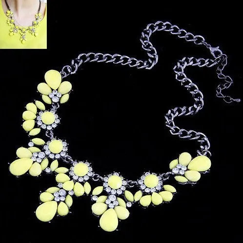 Choker Crystal Gem Collar Necklaces