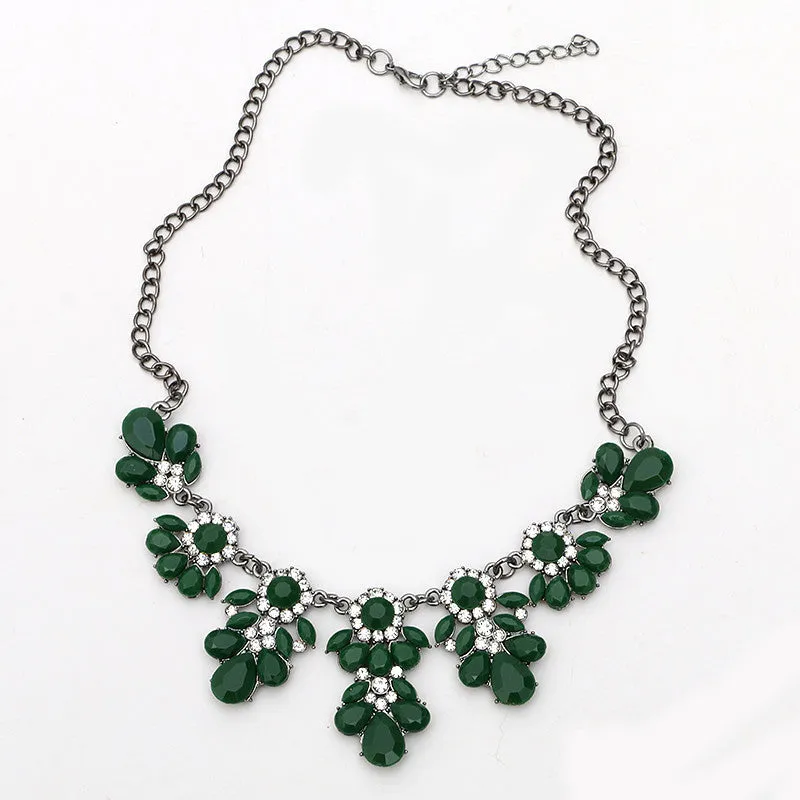 Choker Crystal Gem Collar Necklaces