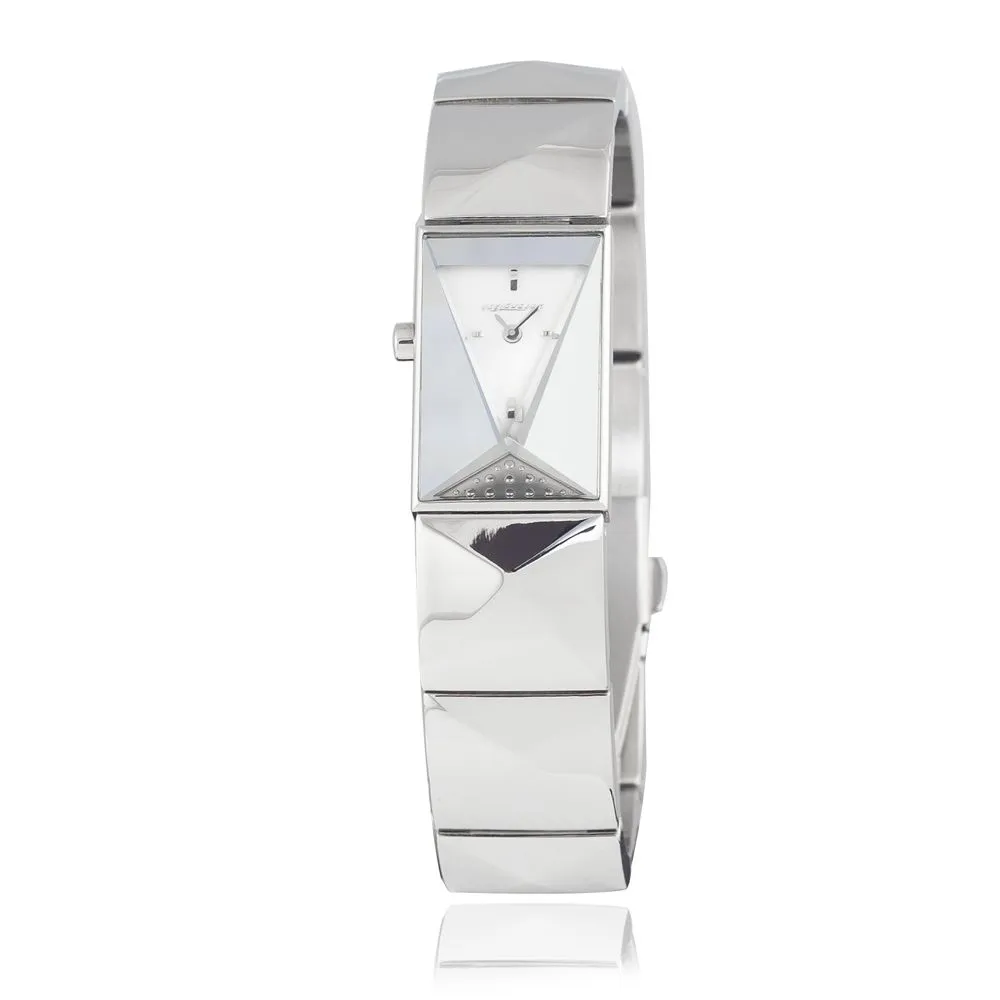 Chronotech Silver Stainless Steel Watch