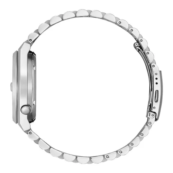 Citizen Tsuyosa Silver Stainless Steel White Dial Automatic Watch for Gents - NJ015081A