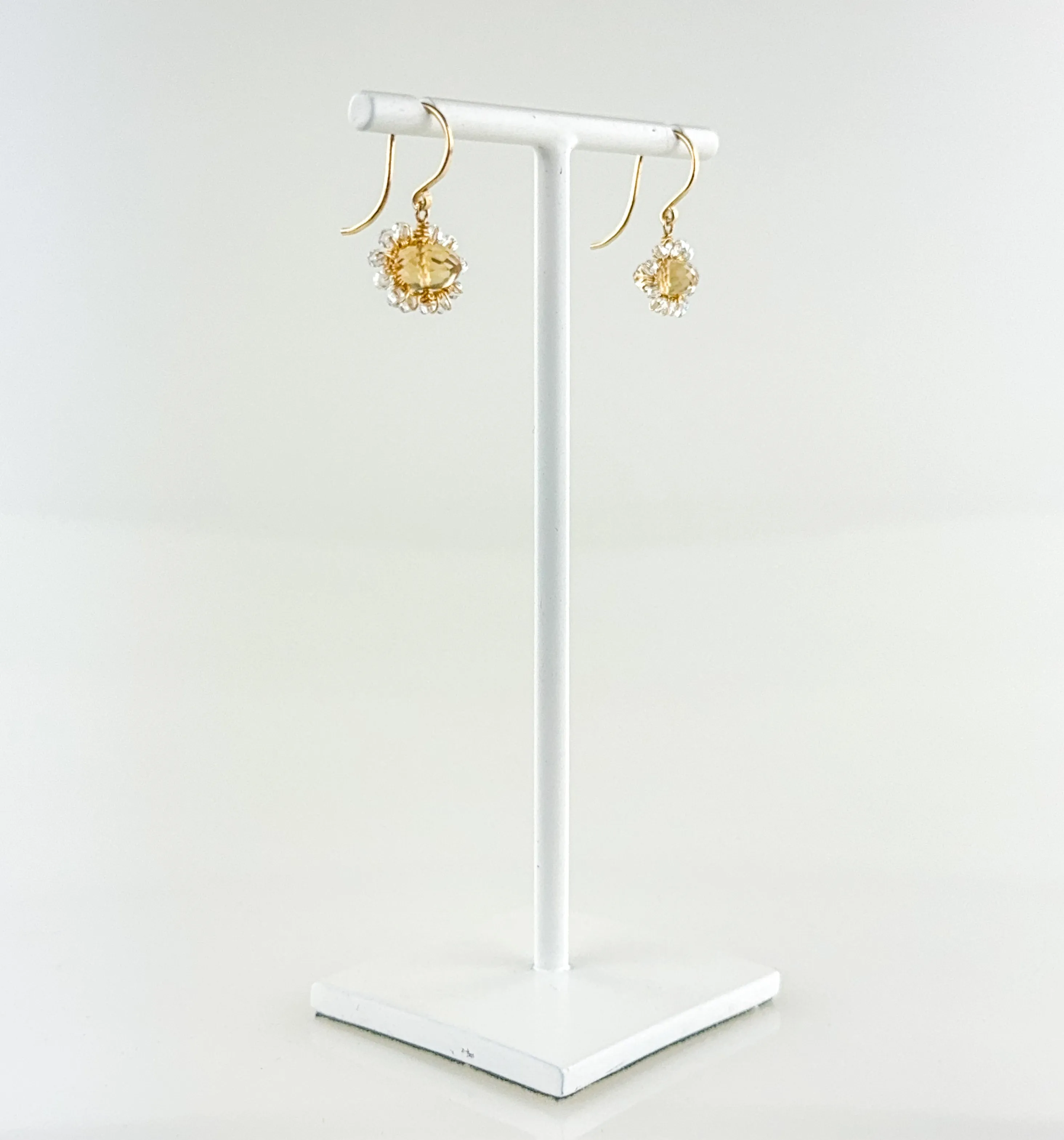 Citrine Droplet Earrings