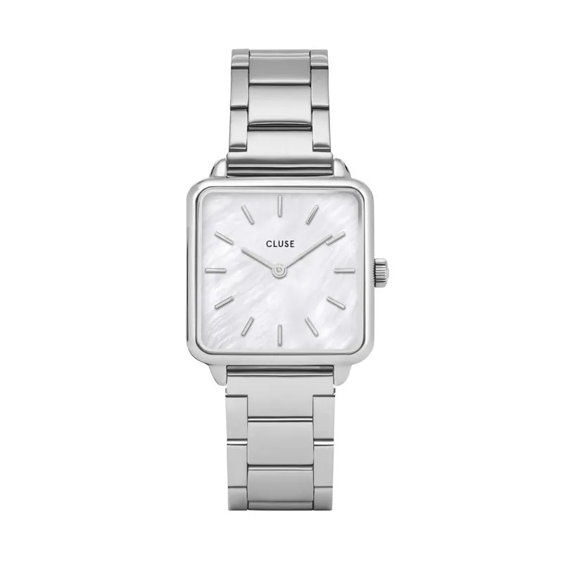 Cluse La Tétragone Three Link Silver/White Pearl