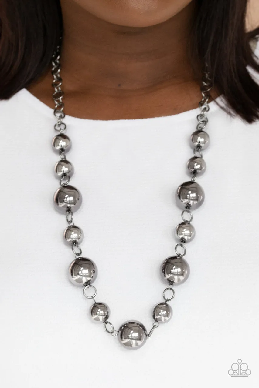 Commanding Composure Black Paparazzi Necklace