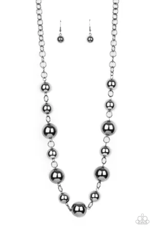 Commanding Composure Black Paparazzi Necklace
