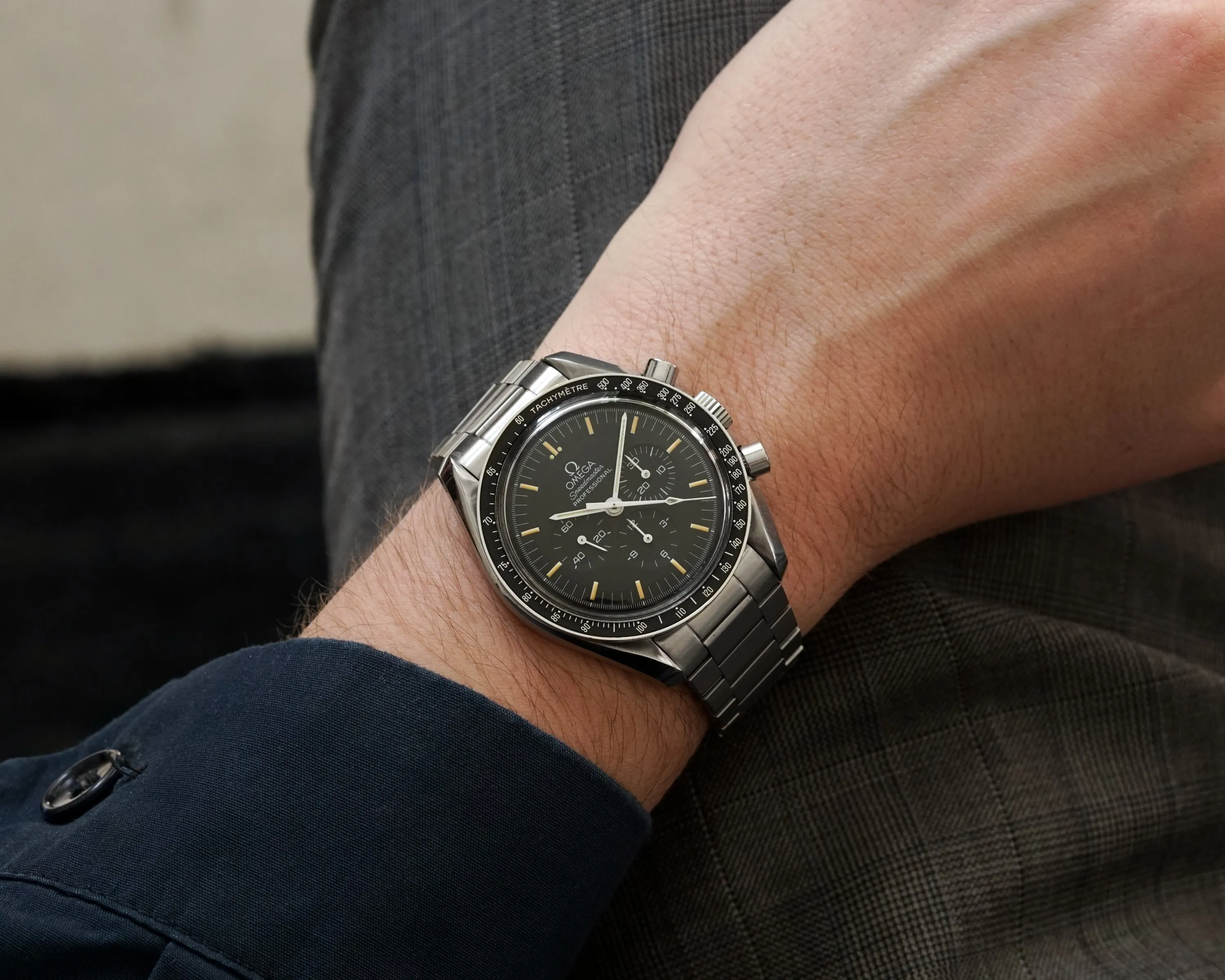 Contemporary Flat Link Bracelet for Omega Speedmaster - Fully Brushed