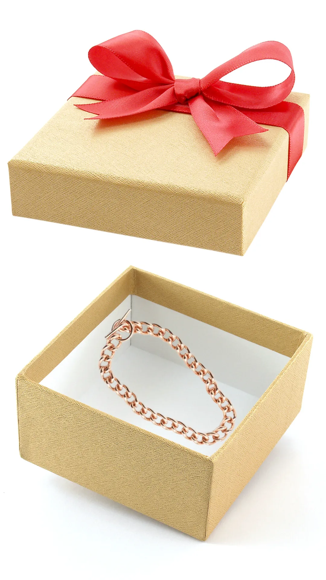 Copper Bracelet Light 7.5" Chain Link 'SUPER B'