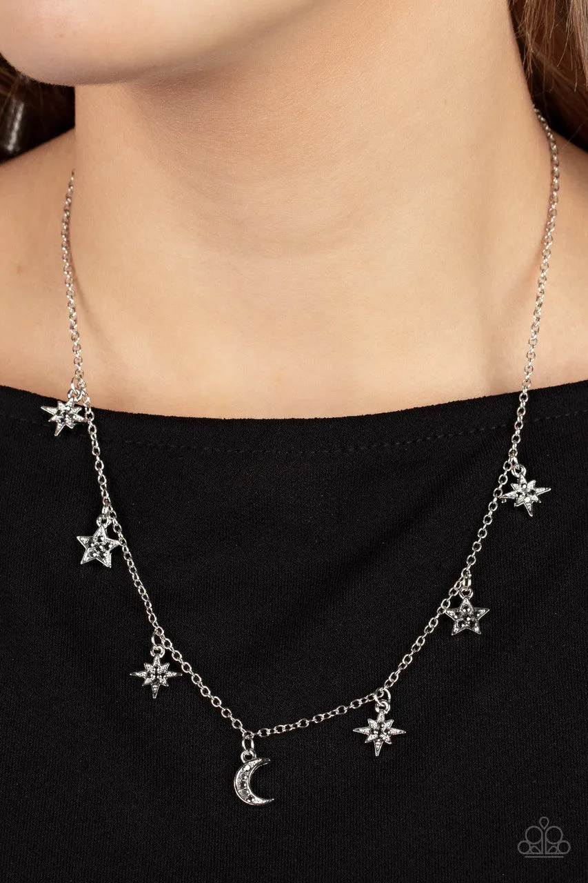 Cosmic Runway Silver Paparazzi Necklace