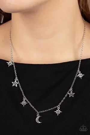 Cosmic Runway Silver Paparazzi Necklace