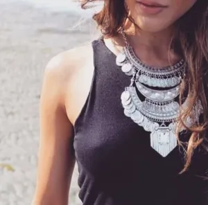 Crystal Collier Vintage Necklaces Pendants Collar Statement Bijoux Fashion Choker Maxi Boho Accessories