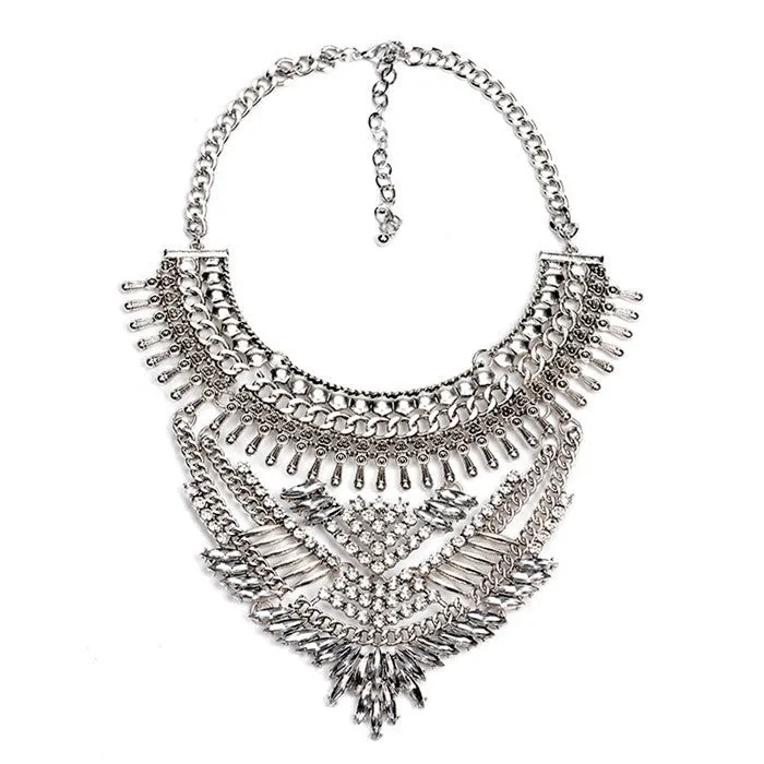 Crystal Collier Vintage Necklaces Pendants Collar Statement Bijoux Fashion Choker Maxi Boho Accessories