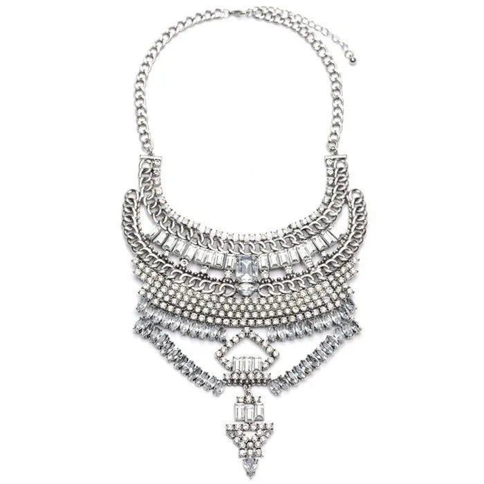 Crystal Collier Vintage Necklaces Pendants Collar Statement Bijoux Fashion Choker Maxi Boho Accessories