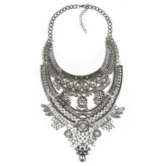 Crystal Collier Vintage Necklaces Pendants Collar Statement Bijoux Fashion Choker Maxi Boho Accessories