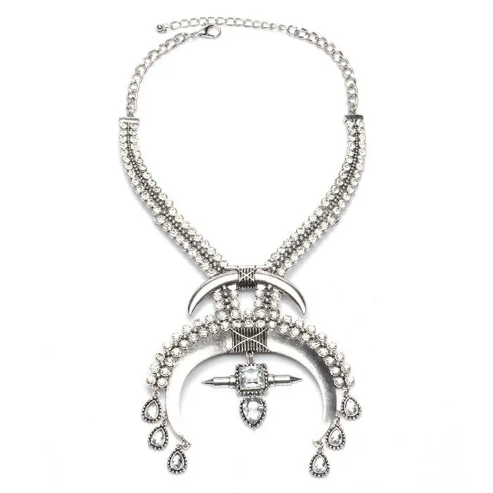 Crystal Collier Vintage Necklaces Pendants Collar Statement Bijoux Fashion Choker Maxi Boho Accessories