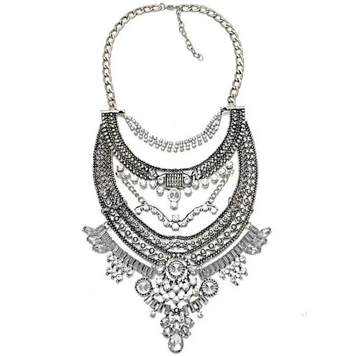 Crystal Collier Vintage Necklaces Pendants Collar Statement Bijoux Fashion Choker Maxi Boho Accessories
