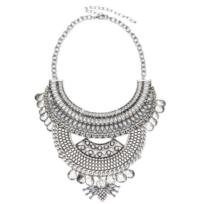 Crystal Collier Vintage Necklaces Pendants Collar Statement Bijoux Fashion Choker Maxi Boho Accessories