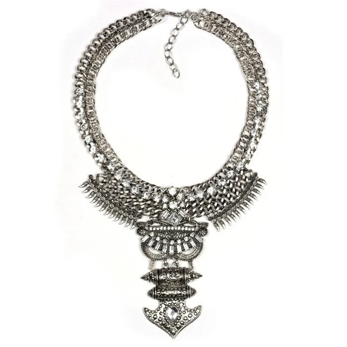Crystal Collier Vintage Necklaces Pendants Collar Statement Bijoux Fashion Choker Maxi Boho Accessories