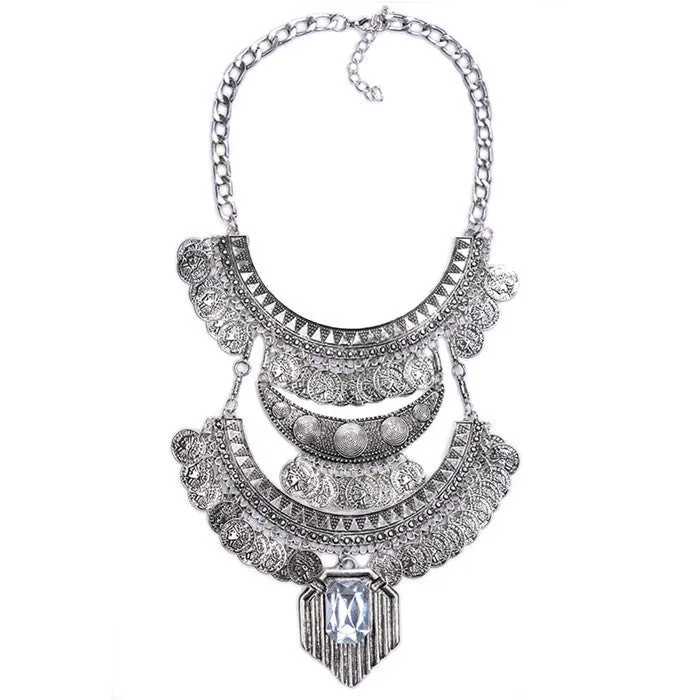 Crystal Collier Vintage Necklaces Pendants Collar Statement Bijoux Fashion Choker Maxi Boho Accessories