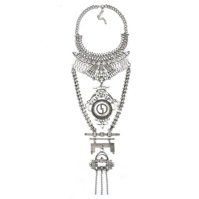 Crystal Collier Vintage Necklaces Pendants Collar Statement Bijoux Fashion Choker Maxi Boho Accessories