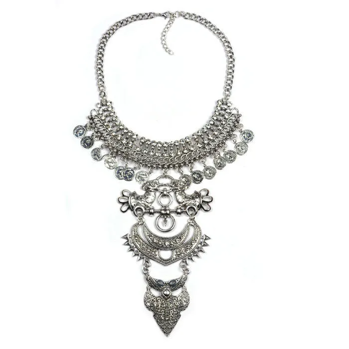 Crystal Collier Vintage Necklaces Pendants Collar Statement Bijoux Fashion Choker Maxi Boho Accessories