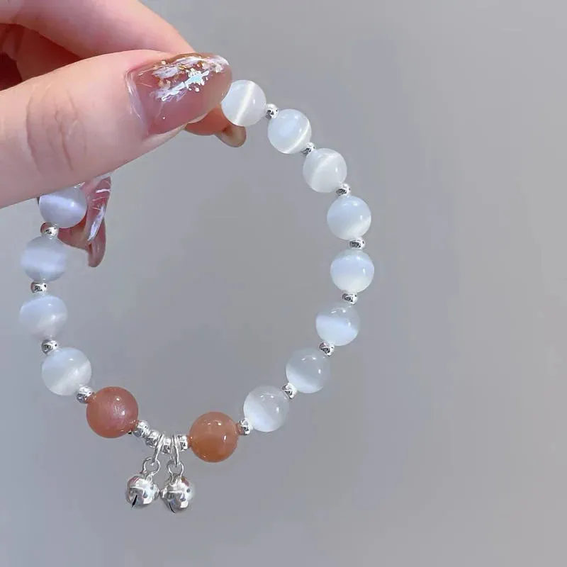 Crystal Star Pentagram Pearl Beaded Bracelet for Women Vintage Aesthetic Charm Double Layer Chain Bracelet Jewelry Gift
