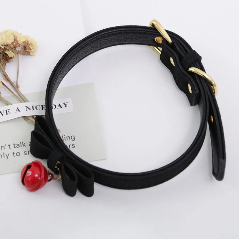CUTE LEATHER COLLAR   KF83562