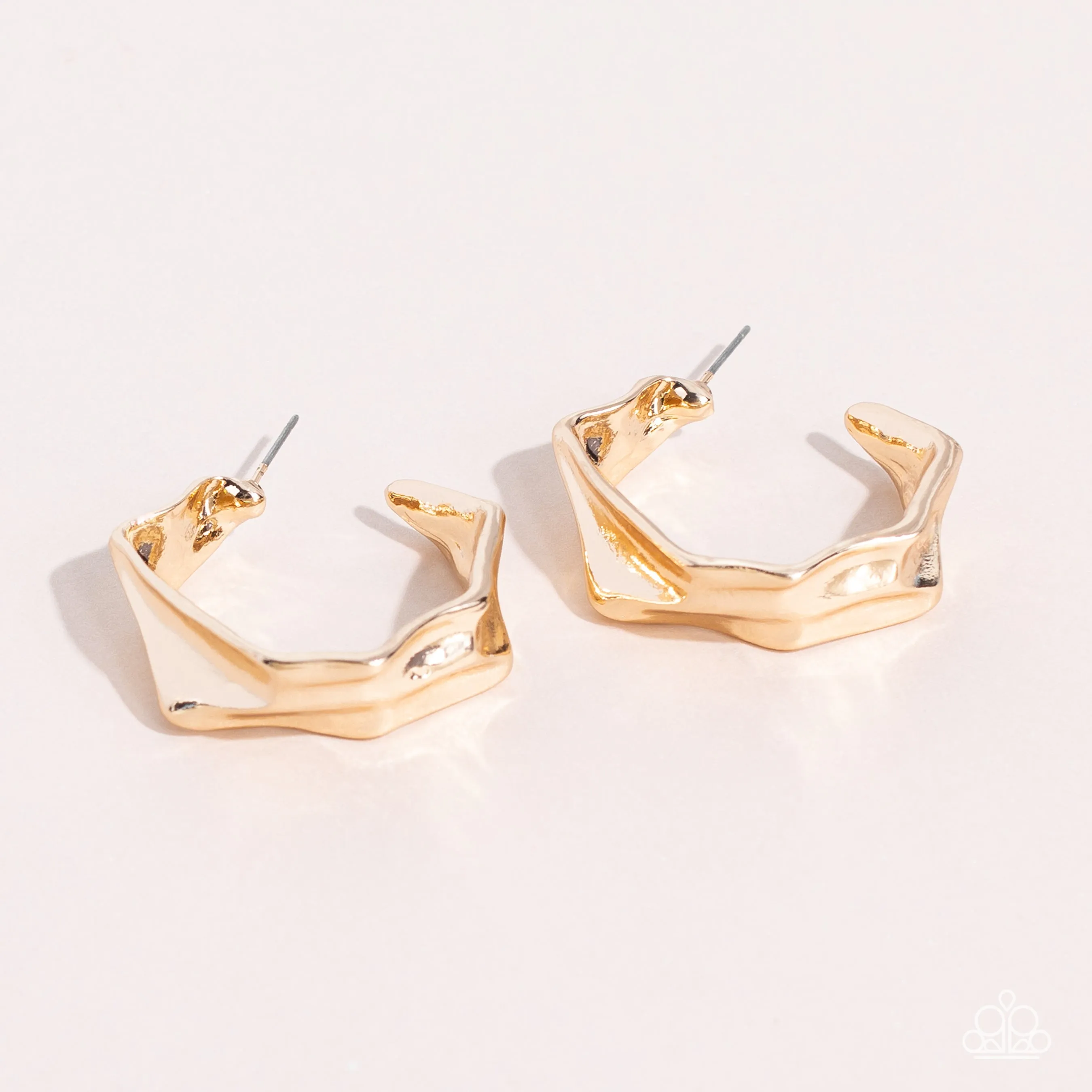 Cutting Edge Couture - Gold (Hoop) Earring
