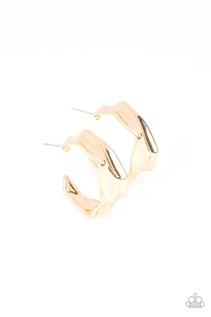 Cutting Edge Couture - Gold (Hoop) Earring