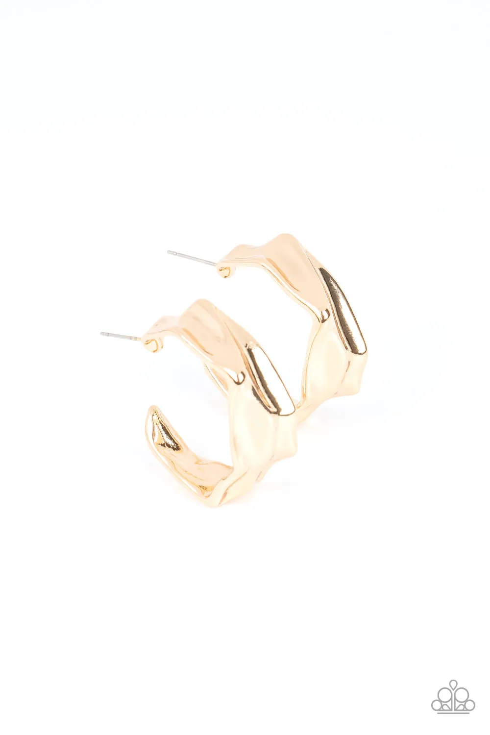 Cutting Edge Couture - Gold (Hoop) Earring