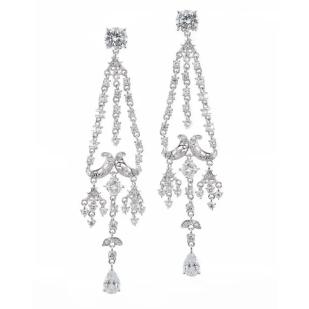 CZ Chandelier Earrings