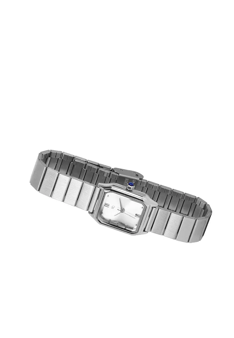 Dana Silver Stainless Steel Analog Watch (Silver)