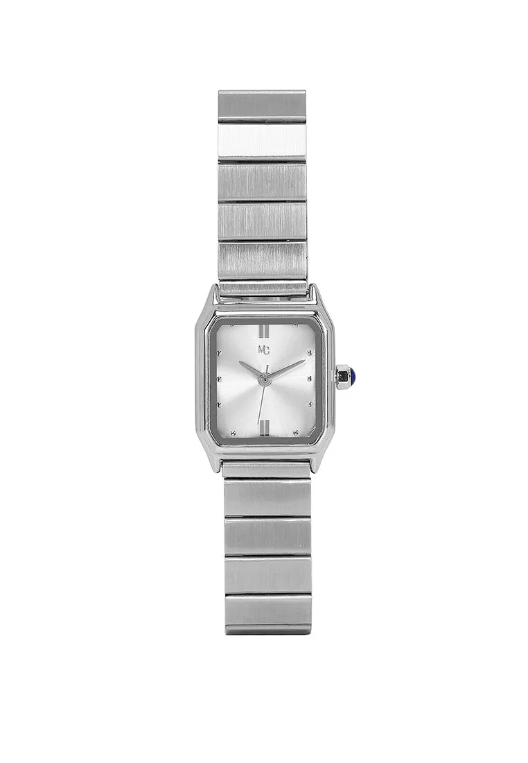 Dana Silver Stainless Steel Analog Watch (Silver)