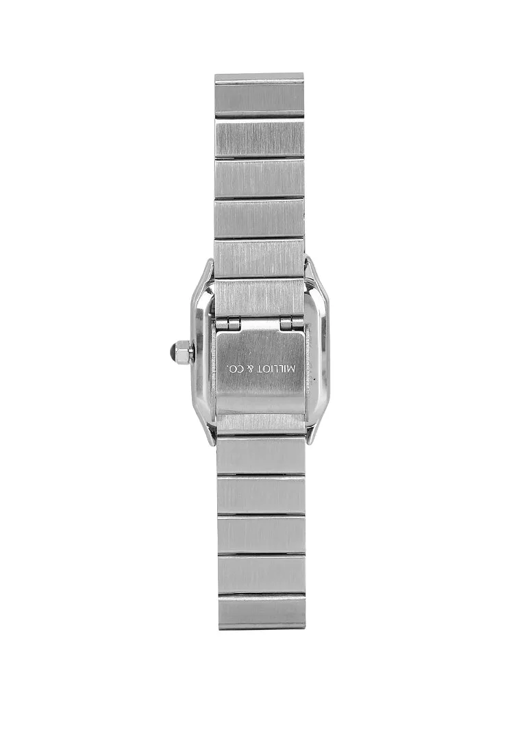 Dana Silver Stainless Steel Analog Watch (Silver)